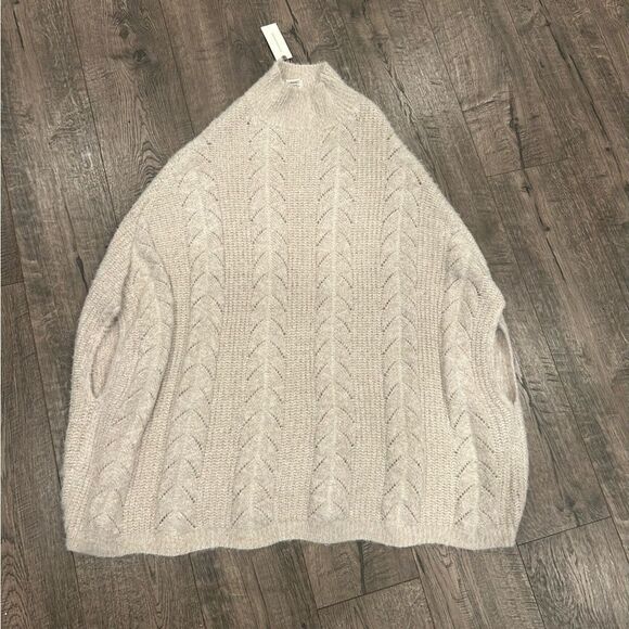 Anthropologie Akemi+Kin Sweater Poncho O/S - Picture 3 of 7